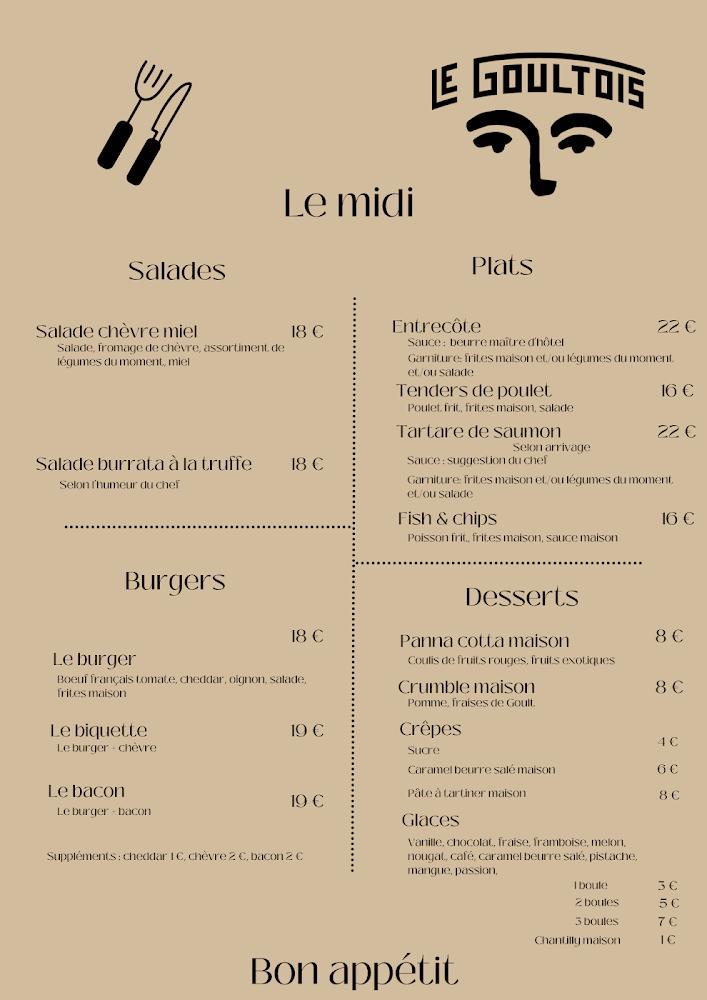 Le GOULTois - Menu Image 1